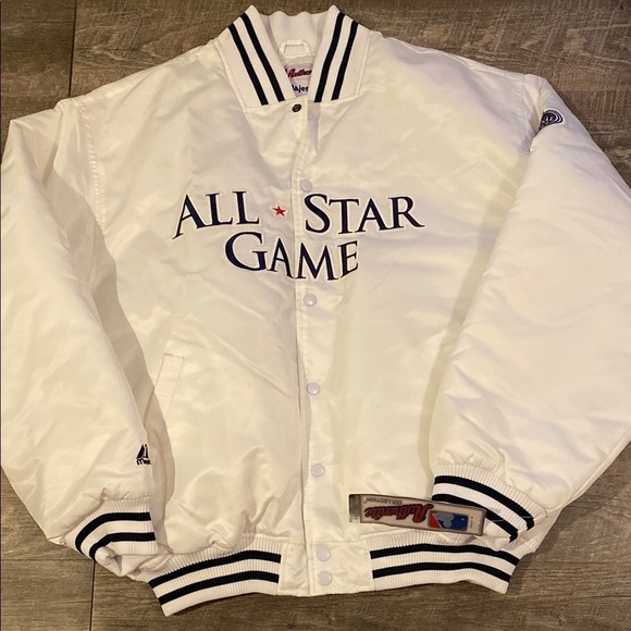 MLB ALL STAR GAME JACKET 2008 MEN XL NWT NY YANKEES Satin MLB BASEBALL - Picture 1 of 12